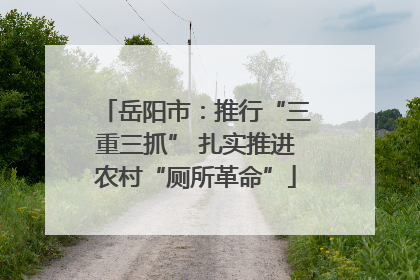 岳阳市：推行“三重三抓” 扎实推进农村“厕所革命”