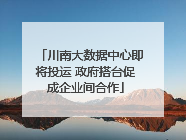 川南大数据中心即将投运 政府搭台促成企业间合作