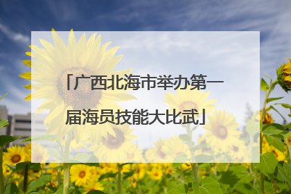 广西北海市举办第一届海员技能大比武