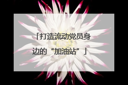 打造流动党员身边的“加油站”