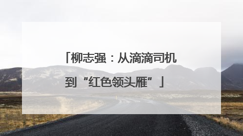 柳志强：从滴滴司机到“红色领头雁”