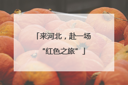 来河北，赴一场“红色之旅”