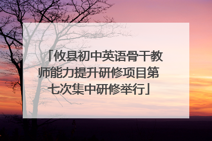 攸县初中英语骨干教师能力提升研修项目第七次集中研修举行