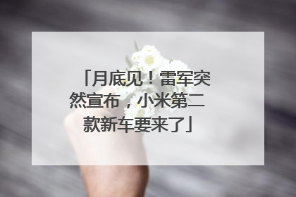 月底见！雷军突然宣布，小米第二款新车要来了