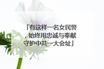 有这样一名女民警，始终用忠诚与奉献守护中共一大会址