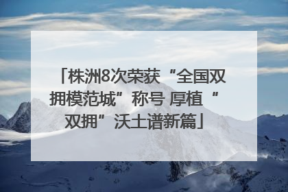 株洲8次荣获“全国双拥模范城”称号 厚植“双拥”沃土谱新篇