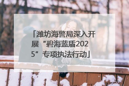 潍坊海警局深入开展“碧海蓝盾2025”专项执法行动