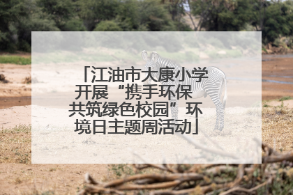 江油市大康小学开展“携手环保 共筑绿色校园”环境日主题周活动