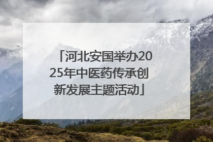河北安国举办2025年中医药传承创新发展主题活动