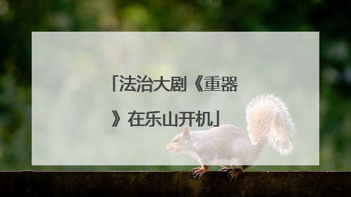 法治大剧《重器》在乐山开机