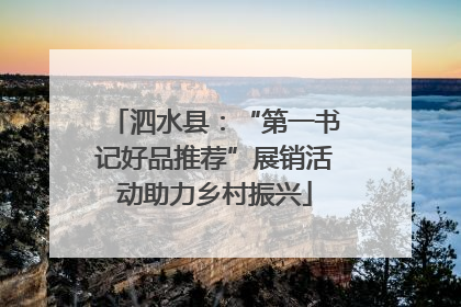 泗水县：“第一书记好品推荐”展销活动助力乡村振兴