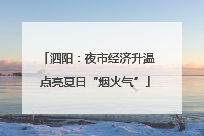 泗阳：夜市经济升温 点亮夏日“烟火气”