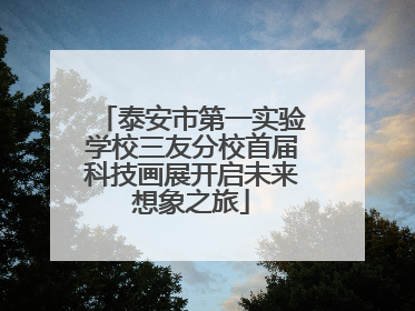 泰安市第一实验学校三友分校首届科技画展开启未来想象之旅