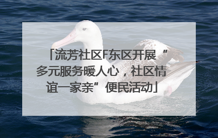 流芳社区F东区开展“多元服务暖人心，社区情谊一家亲”便民活动