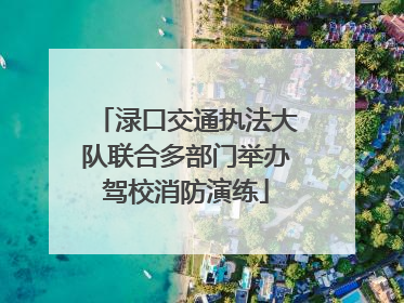渌口交通执法大队联合多部门举办驾校消防演练