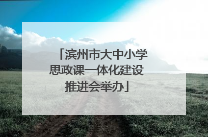 滨州市大中小学思政课一体化建设推进会举办