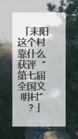 耒阳这个村靠什么获评“第七届全国文明村”？