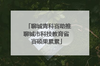 聊城青科赛助推聊城市科技教育省赛硕果累累