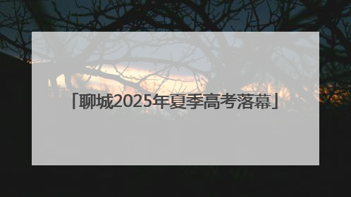 聊城2025年夏季高考落幕