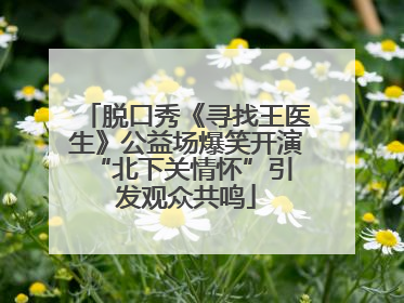 脱口秀《寻找王医生》公益场爆笑开演 “北下关情怀”引发观众共鸣