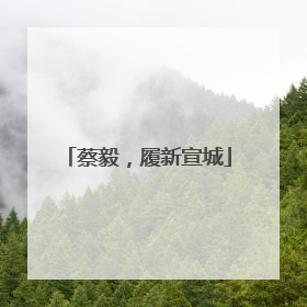 蔡毅，履新宣城