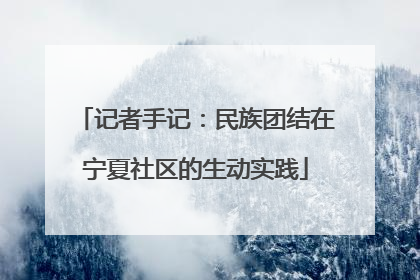 记者手记：民族团结在宁夏社区的生动实践