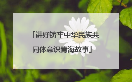 讲好铸牢中华民族共同体意识青海故事