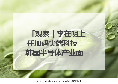 观察｜李在明上任加码尖端科技，韩国半导体产业面临三重挑战