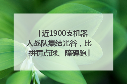近1900支机器人战队集结光谷，比拼罚点球、障碍跑
