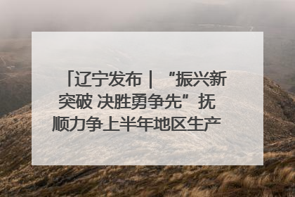 辽宁发布｜“振兴新突破 决胜勇争先”抚顺力争上半年地区生产总值增长7%左右
