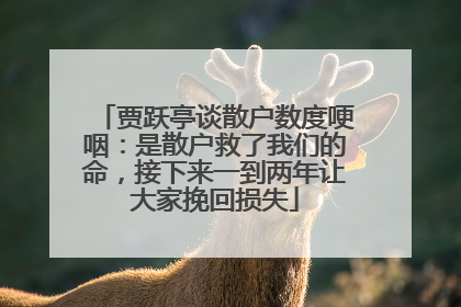 贾跃亭谈散户数度哽咽：是散户救了我们的命，接下来一到两年让大家挽回损失