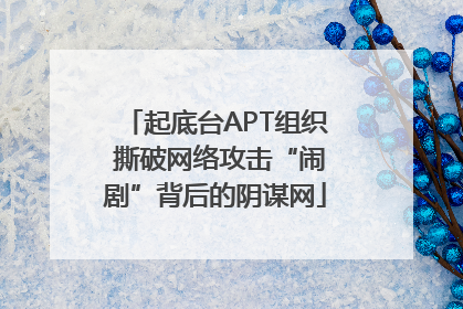 起底台APT组织 撕破网络攻击“闹剧”背后的阴谋网