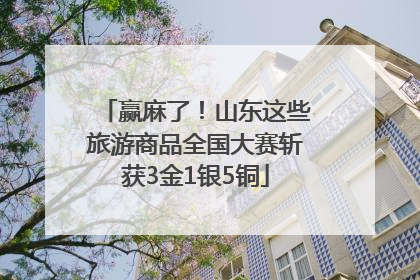 赢麻了！山东这些旅游商品全国大赛斩获3金1银5铜