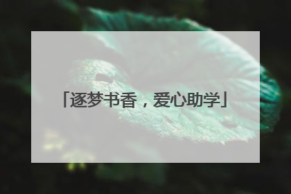 逐梦书香，爱心助学