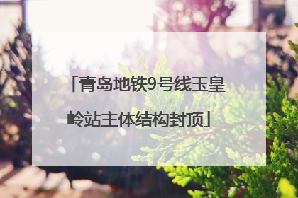 青岛地铁9号线玉皇岭站主体结构封顶