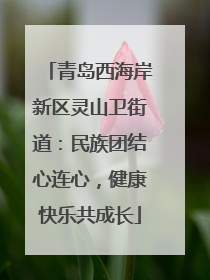 青岛西海岸新区灵山卫街道：民族团结心连心，健康快乐共成长