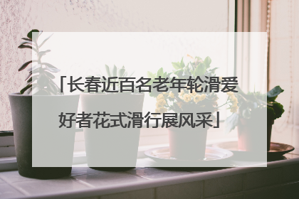 长春近百名老年轮滑爱好者花式滑行展风采