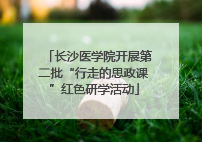 长沙医学院开展第二批“行走的思政课”红色研学活动