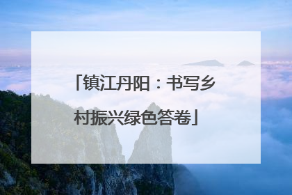 镇江丹阳：书写乡村振兴绿色答卷