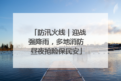 防汛火线｜迎战强降雨，多地消防昼夜抢险保民安