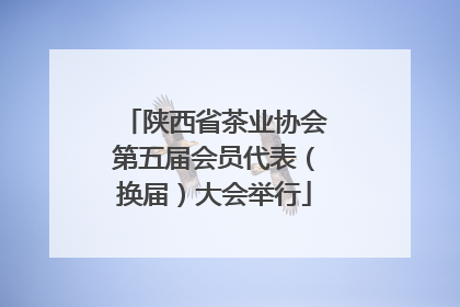 陕西省茶业协会第五届会员代表（换届）大会举行