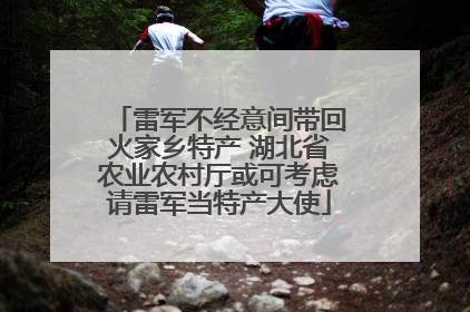 雷军不经意间带回火家乡特产 湖北省农业农村厅或可考虑请雷军当特产大使