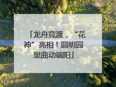 龙舟竞渡，“花神”亮相！圆明园里曲动端阳