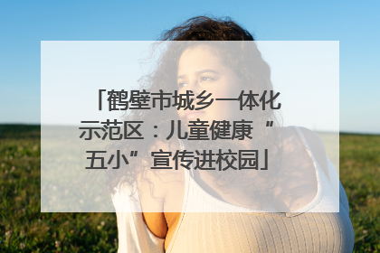 鹤壁市城乡一体化示范区：儿童健康“五小”宣传进校园