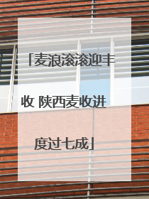麦浪滚滚迎丰收 陕西麦收进度过七成