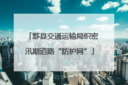 黟县交通运输局织密汛期道路“防护网”