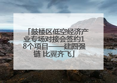 鼓楼区低空经济产业专场对接会签约18个项目——建圈强链 比翼齐飞