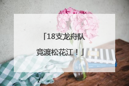 18支龙舟队竞渡松花江！