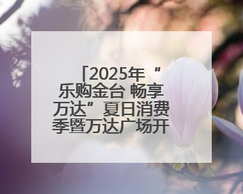 2025年“乐购金台 畅享万达”夏日消费季暨万达广场开业正式启幕