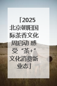 2025北京朝阳国际茶香文化周启动 感受“茶+”文化消费新业态
